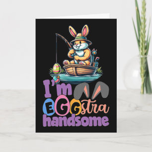 Tarjeta Conejo Im Eggstra Guapo Pescando B Pez Pascua De