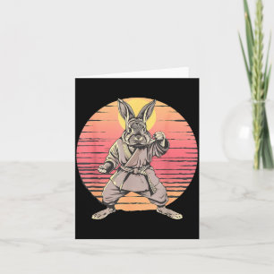 Tarjeta Conejo Judo Bunny Naturaleza Kickboxing Taekwondo