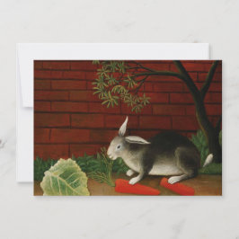 Tarjeta Conejo Pequeño (Animal Mascota) (Henri Rousseau)