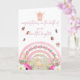 Tarjeta Conejo personalizable Felicitaciones por el nacimi