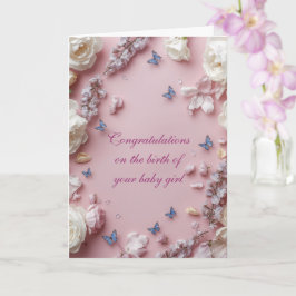 Tarjeta Conejo personalizable Felicitaciones por el nacimi