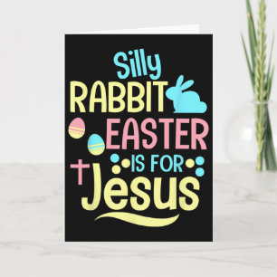 Tarjeta Conejo Tonto La Pascua Es Para Jesús Cristianos Ni