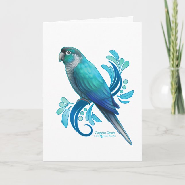Tarjeta Conejo turquesa (Anverso)