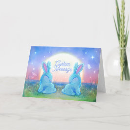 Tarjeta Conejos del Crepúsculo Personalizables