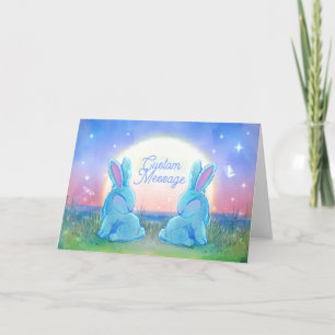 Tarjeta Conejos del Crepúsculo Personalizables