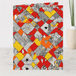 Tarjeta Conexión colorida: Doble de diseño multicolor únic