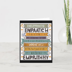 Tarjeta Conexiones sentidas citas de empatía Inspiradora