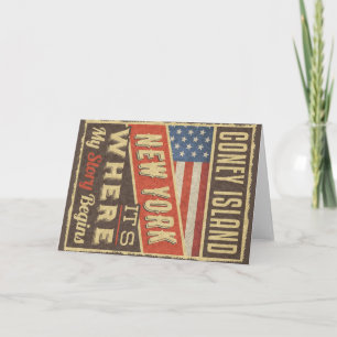 Tarjeta Coney Island New York