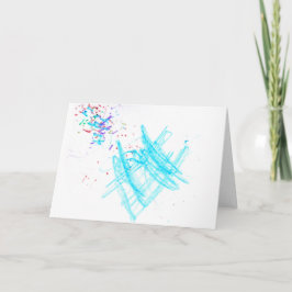 Tarjeta Confeti del cumpleaños (espacio en blanco)