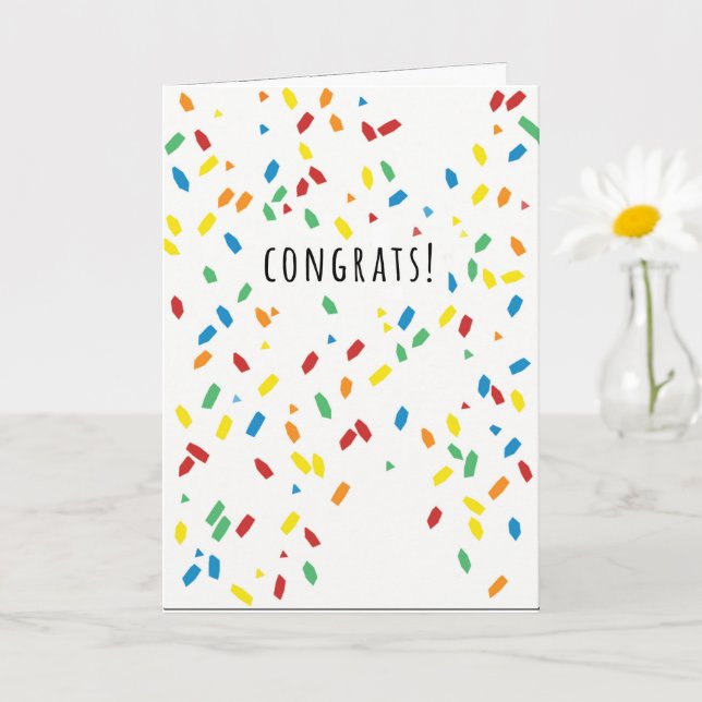 TARJETA CONFETTI DE CONGRAMAS (Planta pequeña)