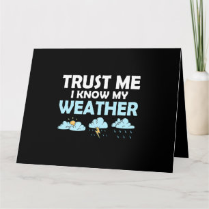 Tarjeta Confía en mí que conozco a mi meteorólogo Meteoról
