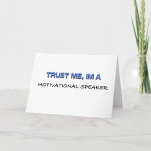 Tarjeta Confía en mí, soy un orador motivacional
