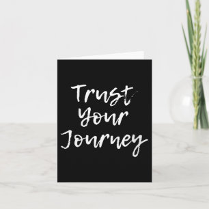 Tarjeta Confía en tu viaje de mujeres Pensamiento positivo