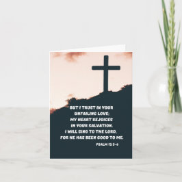 Tarjeta Confianza en el amor inquebrantable de Dios y rego