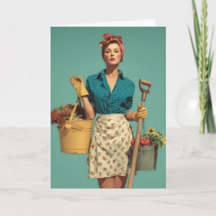 Tarjeta Confianza en Estilo de Jardín Vintage