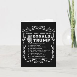 Tarjeta Confío más que en Donald Trump contra el voto blan