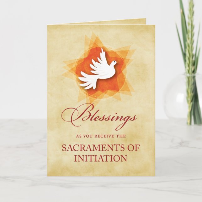 Tarjeta Confirmación de RCIA y felicitaciones de la comuni (Anverso)