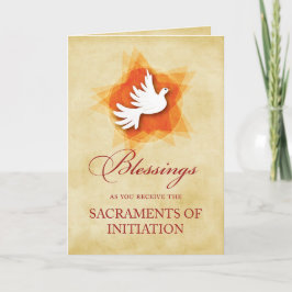 Tarjeta Confirmación de RCIA y felicitaciones de la comuni