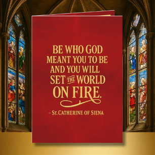 Tarjeta Confirmación de Set the World on Fire Catherine Si