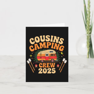 Tarjeta Confrontación De Camping Para La Prima Del Grupo C