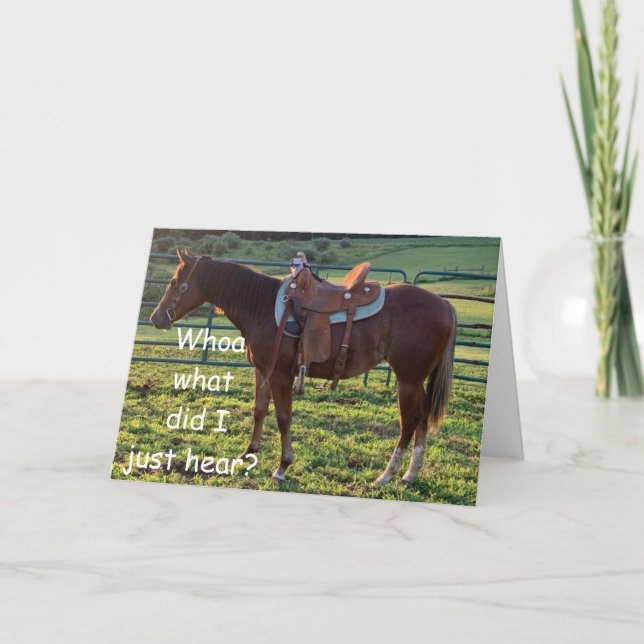 TARJETA "CONFUSO-NAY BRAY O WHINNY" PARA SU CUMPLEAÑOS (Anverso)