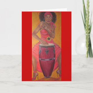 Tarjeta "Conga Woman"