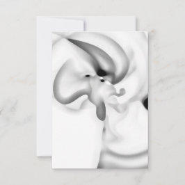 Tarjeta Congelado: Gris abstracto, blanco y negro