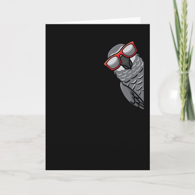 Tarjeta Congo African Grey Parrot (Anverso)