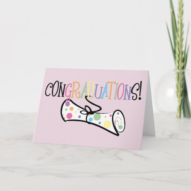 TARJETA ¡CONGRADUACIONES! (Anverso)