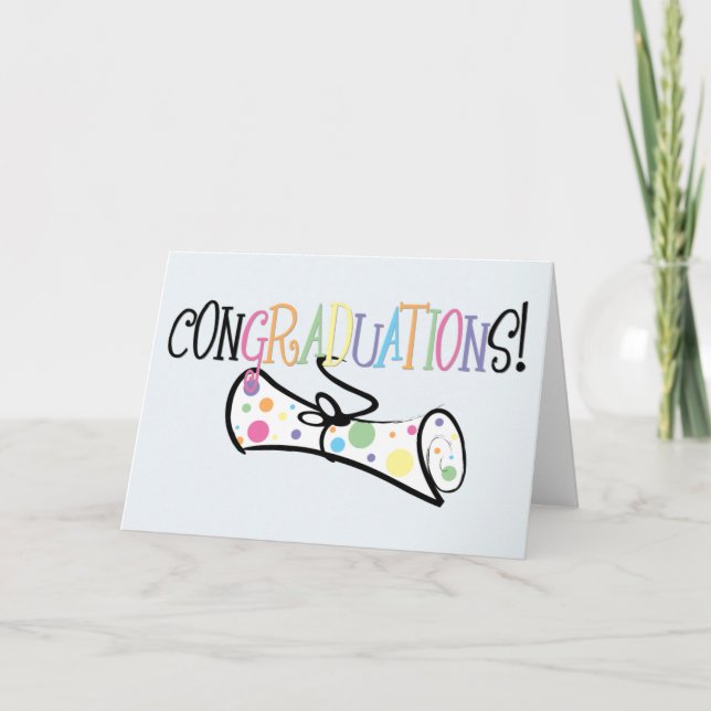 TARJETA ¡CONGRADUATIONS! (Anverso)