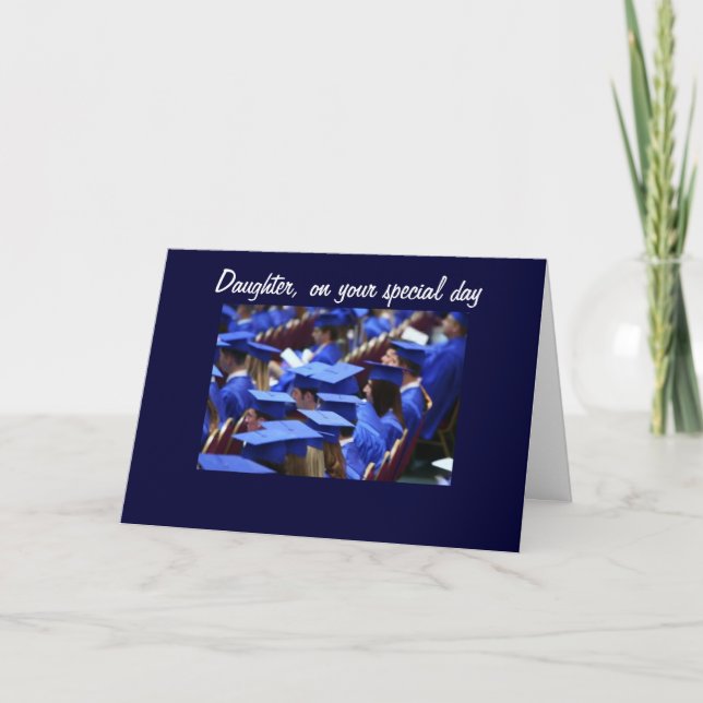 TARJETA CONGRAMAS DE GRADUACIÓN "HIJA" (Anverso)