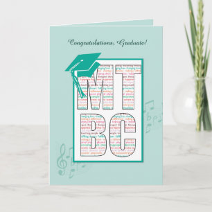 Tarjeta Congratos de Graduación Certificados por la Junta 