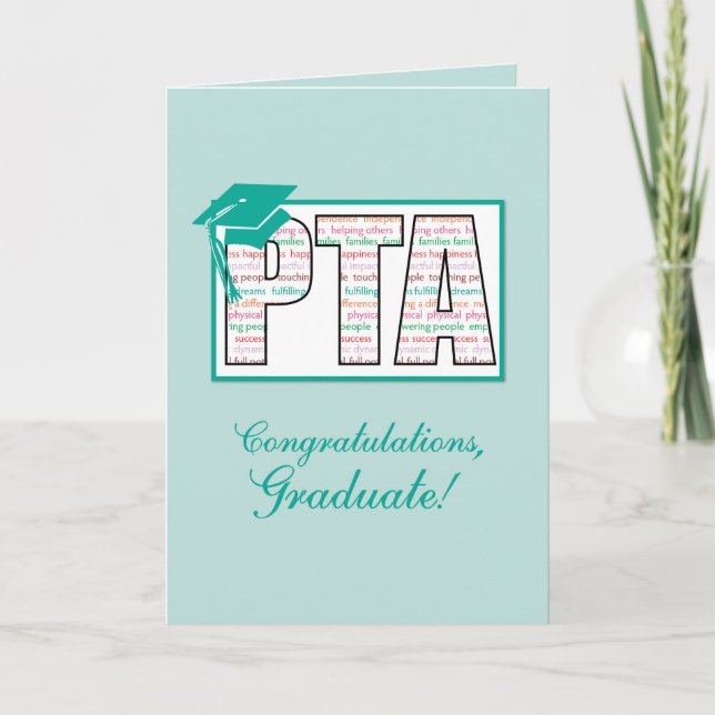 Tarjeta Congratos de Graduación de Auxiliar de Terapia Fís (Anverso)
