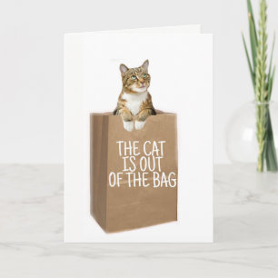Tarjeta CONGRATOS (Gatos Fuera De La Bolsa)