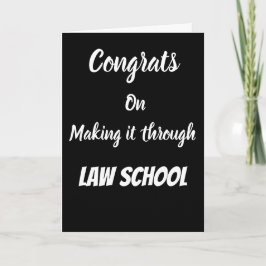 Tarjeta Congrats en la fabricación de él a través de