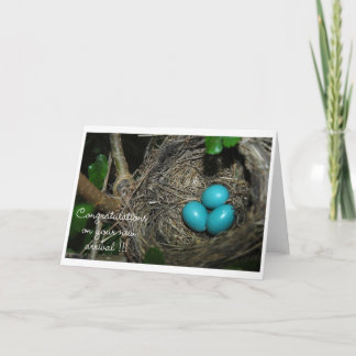 Tarjeta congrats en nueva llegada