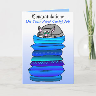 Tarjeta Congrats en su nuevo trabajo cómodo