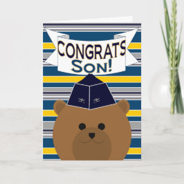Tarjeta Congrats - fuerza aérea - hijo