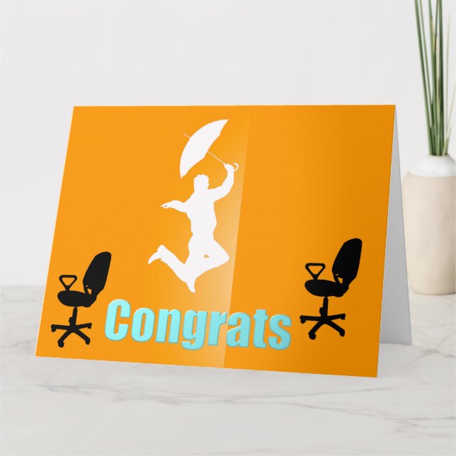 Tarjeta Congrats on your New Job Big Greeting Card (Anverso)