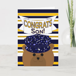 Tarjeta Congrats - servicio activo de la marina de guerra