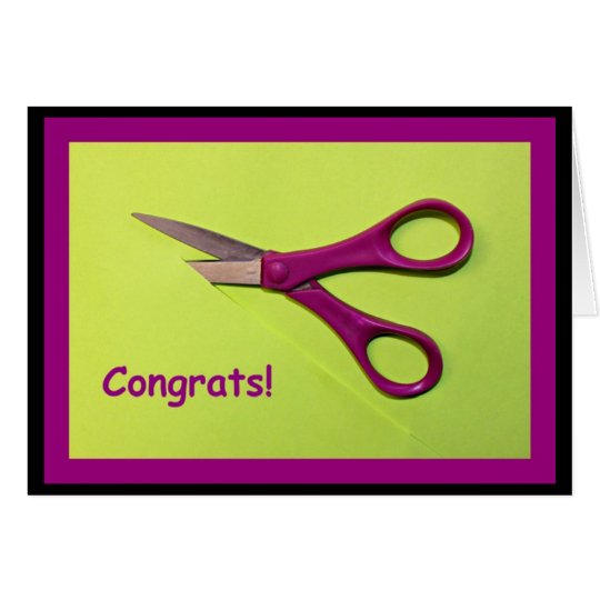 Tarjeta ¡Congrats usted es un corte sobre el resto!