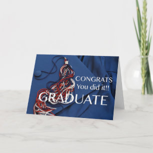 Tarjeta ¡Congrats - usted lo hizo!