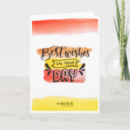 Tarjeta Congratulations - Best Wishes