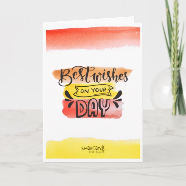 Tarjeta Congratulations - Best Wishes (Anverso)