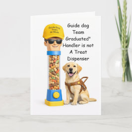Tarjeta “Congratulations on Graduating as a Guide Dog Team