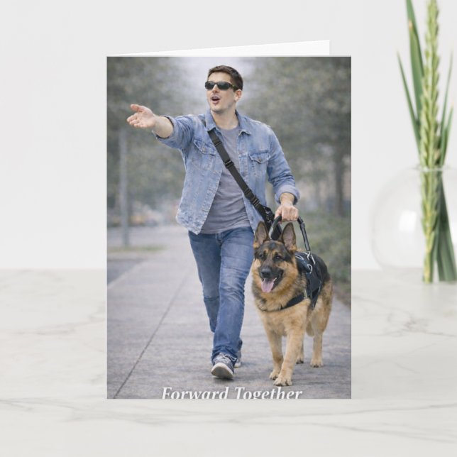 Tarjeta Congratulations on Graduating Your Guide Dog Team  (Anverso)