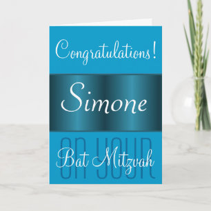 Tarjeta Congratulations on your Bat Mitzvah