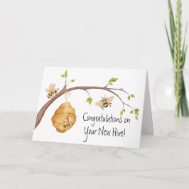 Tarjeta Congratulations on your New Hive | New House Card