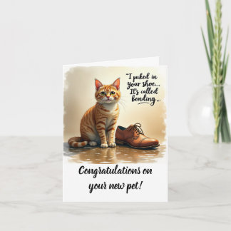 Tarjeta Congratulations on your new pet card