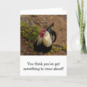 TARJETA CONGRATULATIONS. TARJETA/ROOSTER/ALGO DE LO QUE CU